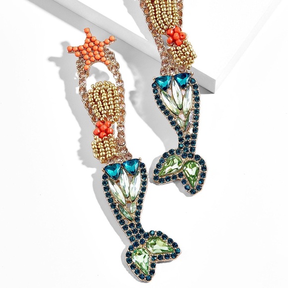 BaubleBar Jewelry - Mermaid drop earrings from BaubleBar